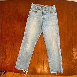Women’s Levi’s “Wedgie Straight” jeans, size 25 waist